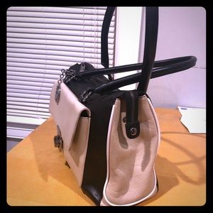 Cream and black Charles Jourdan handbag